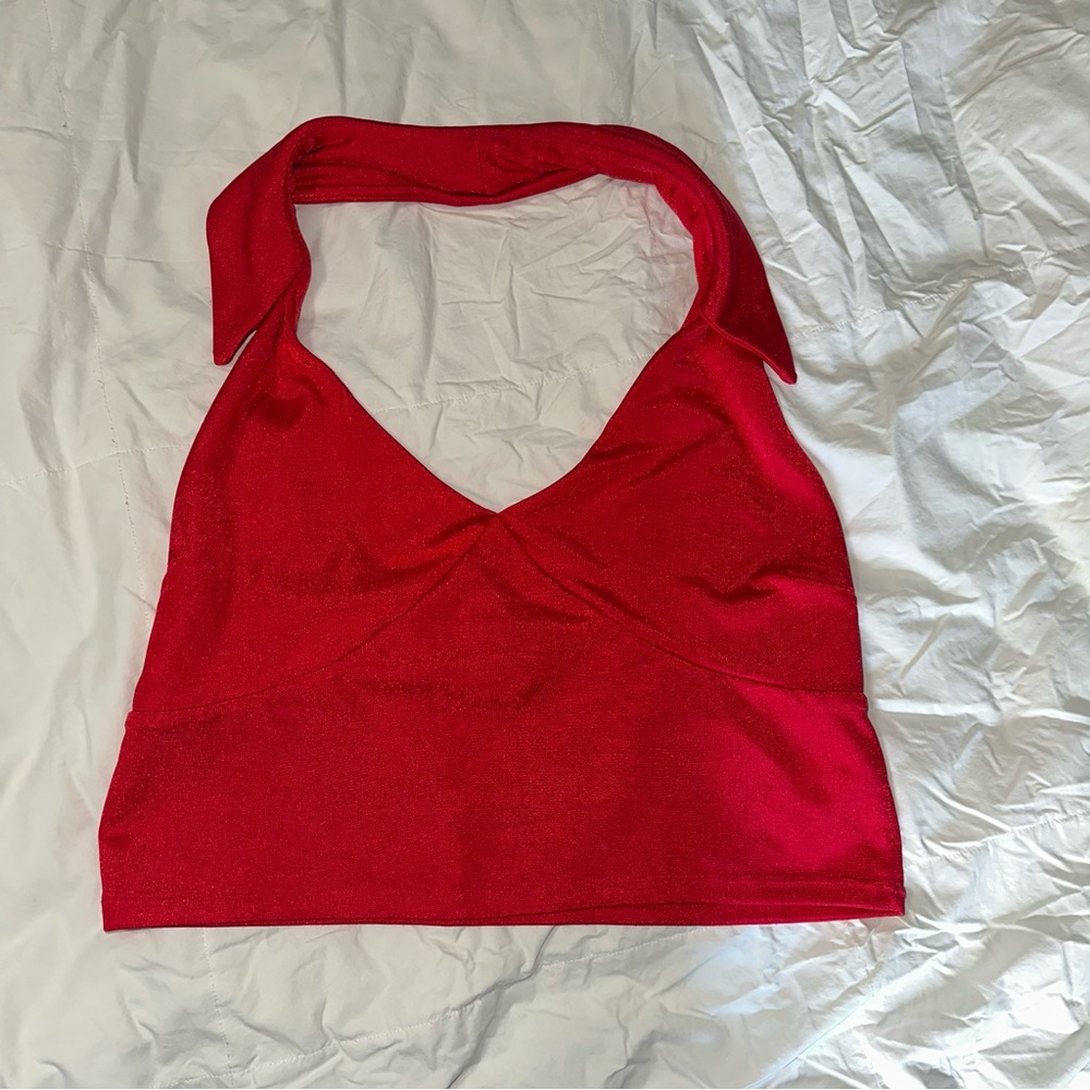 Red Halter Top